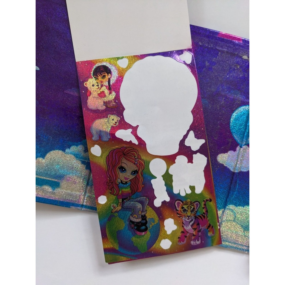 Vintage Lisa Frank Balloon Buddies Address Book Planner Stickers Casey‎ Dogs Cat - Picture 8 of 14